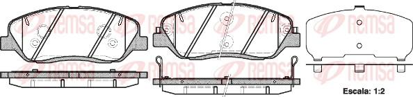 Remsa 1226.02 - Kit pastiglie freno, Freno a disco www.autoricambit.com