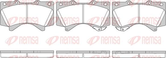 Remsa 1271.02 - Kit pastiglie freno, Freno a disco www.autoricambit.com