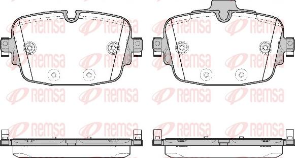 Remsa 1739.00 - Kit pastiglie freno, Freno a disco www.autoricambit.com