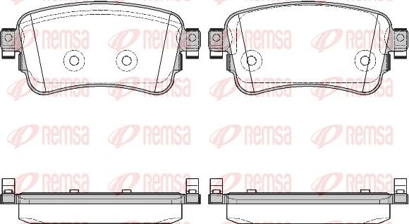 Remsa 1720.00 - Kit pastiglie freno, Freno a disco www.autoricambit.com