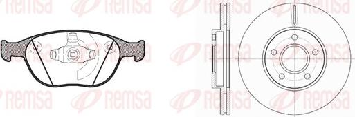 Remsa 8984.00 - Kit freno, Freno a disco www.autoricambit.com