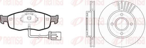 Remsa 8432.00 - Kit freno, Freno a disco www.autoricambit.com