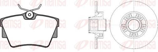 Remsa 8591.20 - Kit freno, Freno a disco www.autoricambit.com