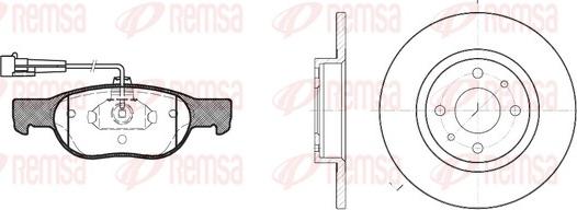 Remsa 8588.00 - Kit freno, Freno a disco www.autoricambit.com