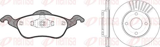 Remsa 8691.00 - Kit freno, Freno a disco www.autoricambit.com