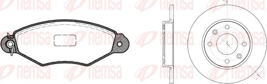 Remsa 8643.00 - Kit freno, Freno a disco www.autoricambit.com