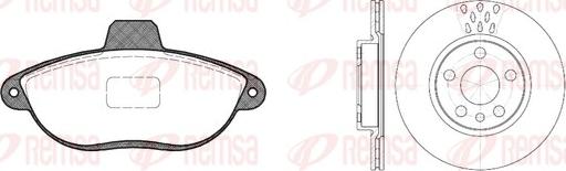 Remsa 8602.00 - Kit freno, Freno a disco www.autoricambit.com