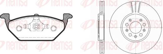 Remsa 8633.06 - Kit freno, Freno a disco www.autoricambit.com