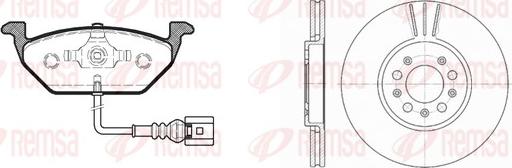 Remsa 8633.08 - Kit freno, Freno a disco www.autoricambit.com