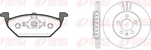 Remsa 8633.07 - Kit freno, Freno a disco www.autoricambit.com