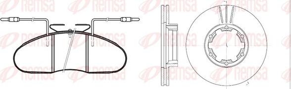 Remsa 8048.00 - Kit freno, Freno a disco www.autoricambit.com