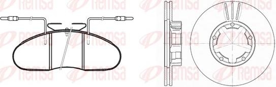 Remsa 8048.01 - Kit freno, Freno a disco www.autoricambit.com