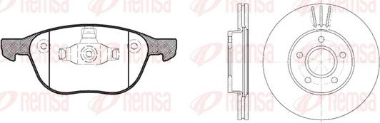 Remsa 81082.00 - Kit freno, Freno a disco www.autoricambit.com