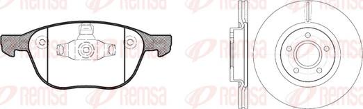 Remsa 81082.01 - Kit freno, Freno a disco www.autoricambit.com