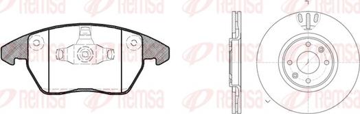 Remsa 81030.01 - Kit freno, Freno a disco www.autoricambit.com