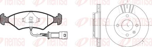 Remsa 8119.02 - Kit freno, Freno a disco www.autoricambit.com