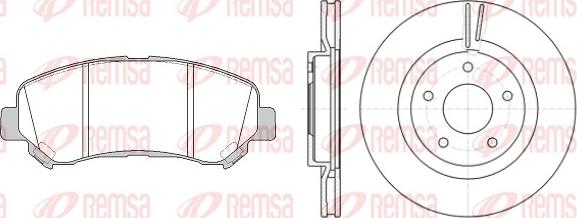 Remsa 81318.00 - Kit freno, Freno a disco www.autoricambit.com