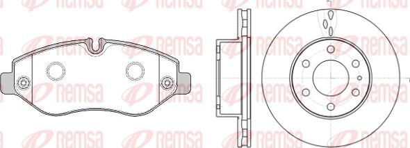 Remsa 81245.02 - Kit freno, Freno a disco www.autoricambit.com