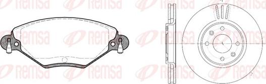 Remsa 8828.00 - Kit freno, Freno a disco www.autoricambit.com