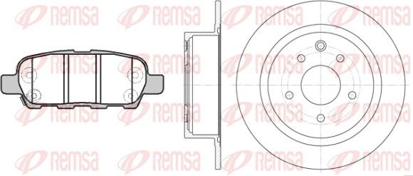 Remsa 8876.00 - Kit freno, Freno a disco www.autoricambit.com