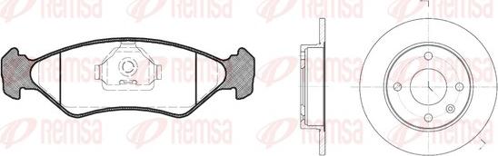 Remsa 8285.00 - Kit freno, Freno a disco www.autoricambit.com