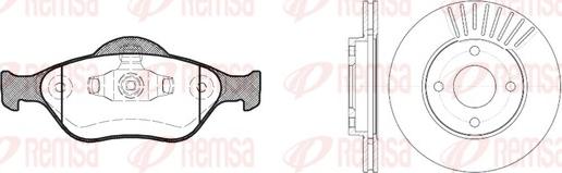 Remsa 8766.00 - Kit freno, Freno a disco www.autoricambit.com