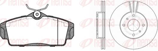 Remsa 8704.01 - Kit freno, Freno a disco www.autoricambit.com