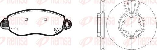 Remsa 8772.01 - Kit freno, Freno a disco www.autoricambit.com