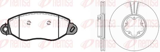 Remsa 8772.02 - Kit freno, Freno a disco www.autoricambit.com