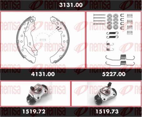 Remsa 3131.00 - Kit freno, freni a tamburo www.autoricambit.com