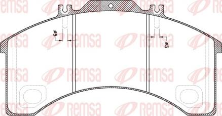 Remsa JCA 498.00 - Kit pastiglie freno, Freno a disco www.autoricambit.com