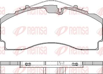 Remsa JCA 1704.00 - Kit pastiglie freno, Freno a disco www.autoricambit.com