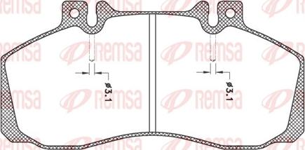 Remsa JCA 245.00 - Kit pastiglie freno, Freno a disco www.autoricambit.com