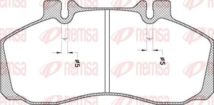 Remsa JCA 245.20 - Kit pastiglie freno, Freno a disco www.autoricambit.com