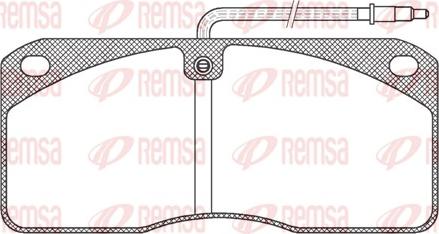 Remsa JCA 278.40 - Kit pastiglie freno, Freno a disco www.autoricambit.com