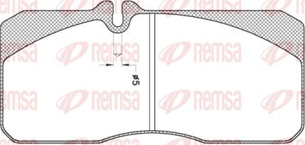 Remsa JCA 278.20 - Kit pastiglie freno, Freno a disco www.autoricambit.com