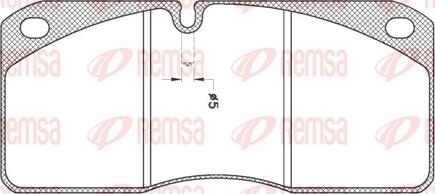 Remsa JCA 278.21 - Kit pastiglie freno, Freno a disco www.autoricambit.com