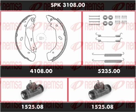 Remsa SPK 3108.00 - Kit freno, freni a tamburo www.autoricambit.com