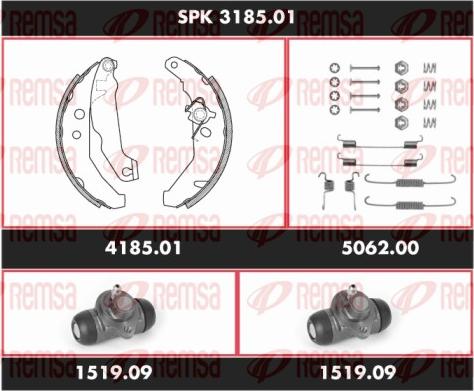 Remsa SPK 3185.01 - Kit freno, freni a tamburo www.autoricambit.com