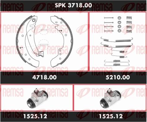 Remsa SPK 3718.00 - Kit freno, freni a tamburo www.autoricambit.com