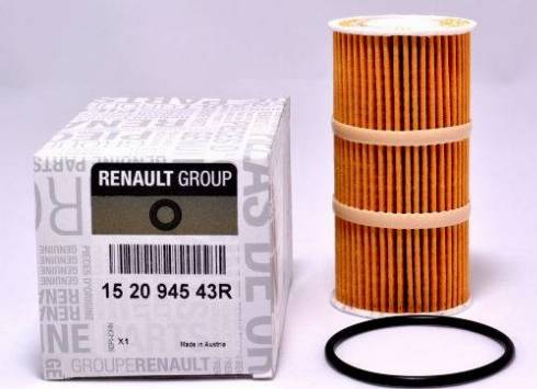 RENAULT 15 209 45 43R - Filtro olio www.autoricambit.com