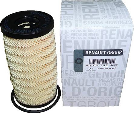 RENAULT 82 00 362 442 - Filtro olio www.autoricambit.com