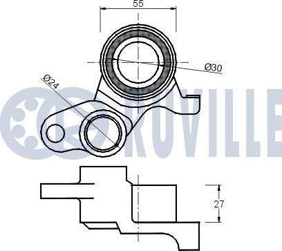 Ruville 540490 - Rullo tenditore, Cinghia dentata www.autoricambit.com