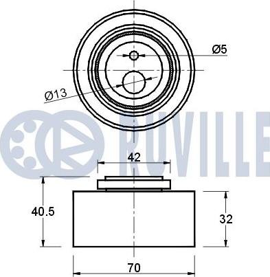 Ruville 540462 - Rullo tenditore, Cinghia dentata www.autoricambit.com