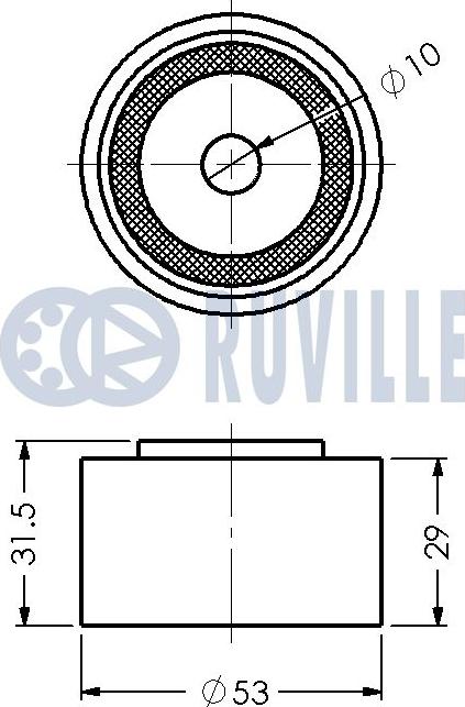 Ruville 540430 - Galoppino/Guidacinghia, Cinghia dentata www.autoricambit.com