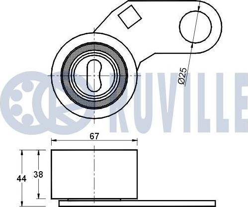 Ruville 540427 - Rullo tenditore, Cinghia dentata www.autoricambit.com