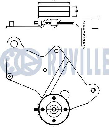 Ruville 540550 - Tendicinghia, Cinghia Poly-V www.autoricambit.com