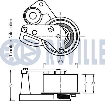 Ruville 540563 - Rullo tenditore, Cinghia dentata www.autoricambit.com