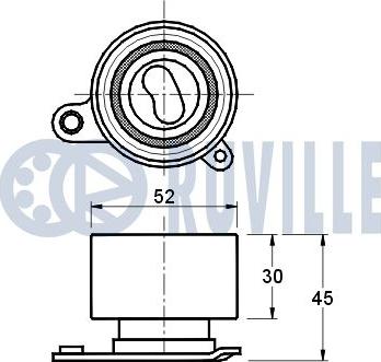 Ruville 540567 - Rullo tenditore, Cinghia dentata www.autoricambit.com