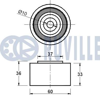 Ruville 540500 - Galoppino/Guidacinghia, Cinghia dentata www.autoricambit.com